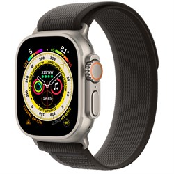 Умные часы Watch Ultra, 49 мм, корпус из титана, ремешок титановый/чёрно-серый, Trail Loop (S/M 130-180мм) - фото 52832