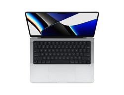 MacBook Pro 14 дюймов, 2021 г., M1 Pro (10c CPU, 14c GPU), RAM 32 ГБ, SSD 512 ГБ, Apple graphics 14-core, macOS, английская раскладка (KB-US), Silver (Серебристый), Z15J001WF, Z15J0021W Z15J001WF - фото 54203