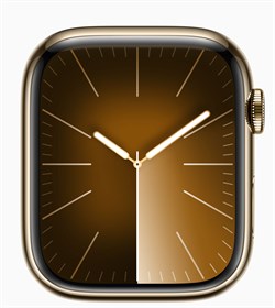 Watch S9 45mm, корпусс из нержавеющей стали Золотой MRQL3, спортивный ремешок в цвете Midnight - M/L (160–210mm) - фото 55429
