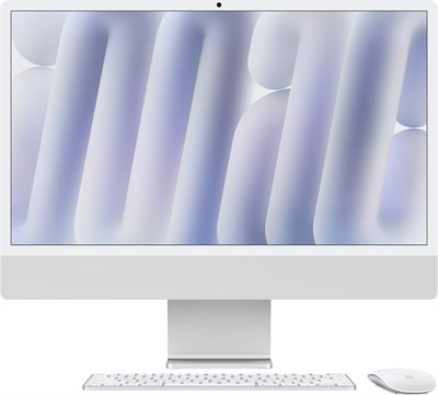 iMac 24 2024, M4 (10c CPU, 10с GPU), RAM 16 ГБ, SSD 256 ГБ, английская раcкладка (KB-US), Silver (Серебристый), Part Num, Standard glass 1001049 - фото 70867