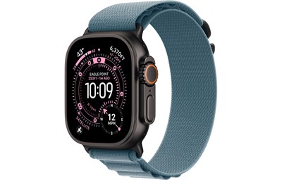 Watch Ultra 3, 49 мм, Чёрный Титан корпус c Light Blue Alpine Loop ремешком - L (165-210 мм) 14556