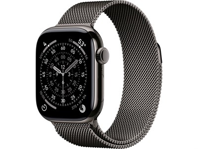 Watch Series 11, 46 mm, Slate, Титановый корпус с Slate Milanese Loop - S/M (130-180mm) 15315