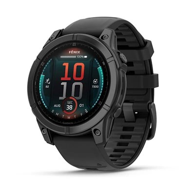 Garmin Fenix E 47 мм Amoled Slate Gray Steel, Black Silicone Band 15326