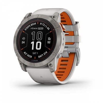 Garmin Fenix 7X Pro Sapphire Solar 51мм Edition Titanium, Ember Orange Band 15342