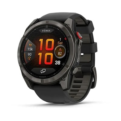 Garmin Fenix 8 Pro Sapphire Amoled 51мм Carbon Gray DLC Titanium, Black/Gray Band 15351