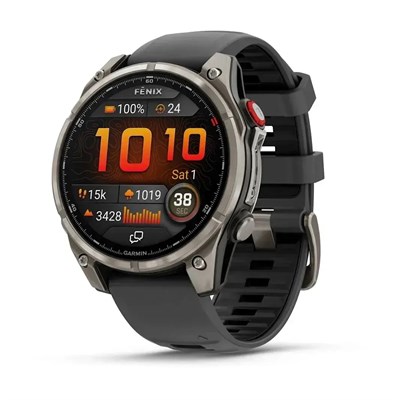 Garmin Fenix 8 Pro Sapphire Amoled 47мм Titanium, Black/Gray Band 15353