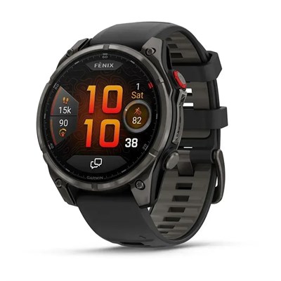 Garmin Fenix 8 Pro Sapphire Amoled 47мм Carbon Gray DLC Titanium, Black/Gray Band 15354