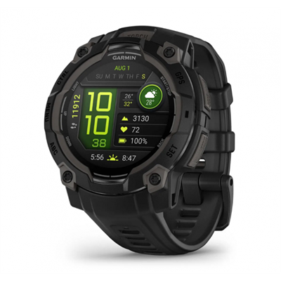 Garmin Instinct 3 45мм Black Amoled  Black Band 15419