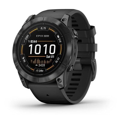 Garmin Epix Pro (Gen 2) Standart Edition 51 mm, Slate Gray, Titanium Charcoal Gray DLC, Black Silicone Band 15447