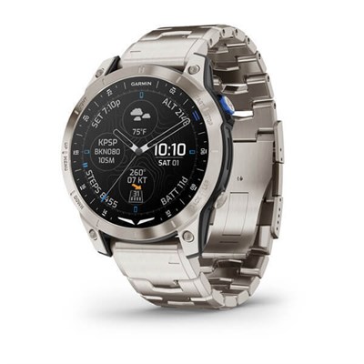 Умные авиационные часы Garmin 33мм D2™ Mach 1 с Titanium Band 15464