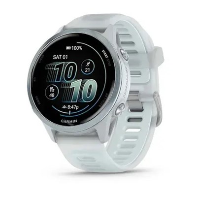 Умные часы Garmin 42мм Forerunner 570 Cloudy Blue Aluminum, Translucent White/Cloudy Blue Band 15470