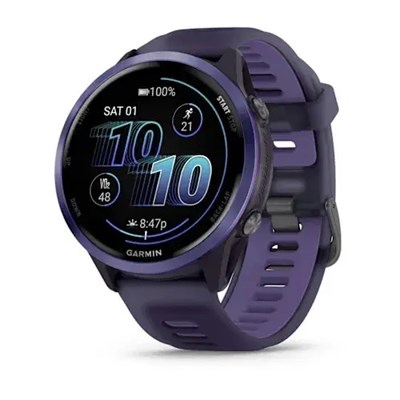 Умные часы Garmin 47мм Forerunner 570 Indigo Aluminum, Semi-transparent in Imperial Purple Indigo Band 15473