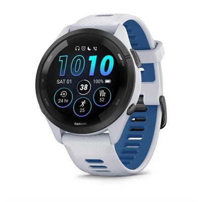 Умные часы Garmin 46 мм Forerunner 265  White c White/Blue Band 15479