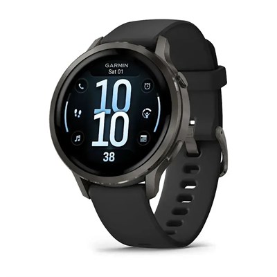 Garmin Venu 4 41мм Slate, Black Silicone Band 15504
