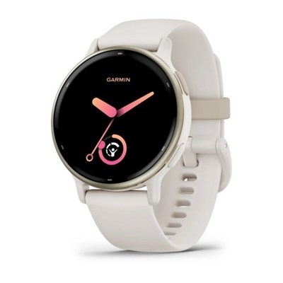 Garmin Vivoactive 5 Ivory Watch, Golden Bezel и Silicone Band 15558