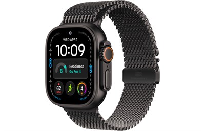 Apple Watch Ultra 4, 49 мм, корпус в цвете чёрный титан, Black Titanium Milanese Loop - M (155-185) 16577