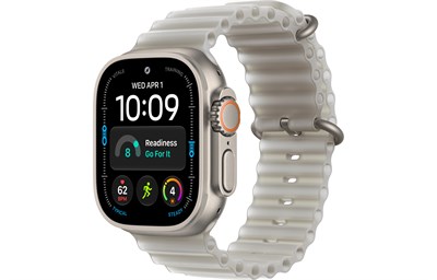 Apple Watch Ultra 4, 49 мм, корпус в цвете натуральный титан, Translucent Gray Ocean Band 16584