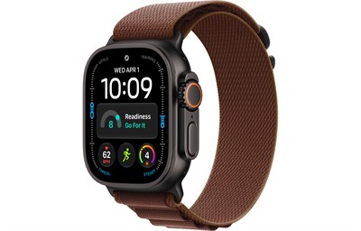 Apple Watch Ultra 4, 49 мм, корпус в цвете чёрный титан, Burgundy Alpine Loop - M (145-190) 16589