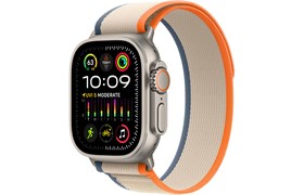 Умные часы Apple Watch Ultra 2 GPS + Cellular, 49mm Titanium Case with Orange/Beige Trail Loop - S/M Band fits 130–180mm wrists.