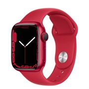 Apple Watch Series 7 41mm, Корпус из алюминия цвета (PRODUCT)RED • Спортивный ремешок MKN23RU