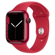 Apple Watch Series 7 45mm, Корпус из алюминия цвета (PRODUCT)RED • Спортивный ремешок MKN93RU