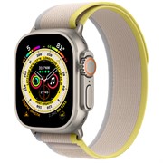 Умные часы Apple Watch Ultra 49 мм Titanium Case Cellular титановый/желто-бежевый Trail Loop (S/M 130-180мм)