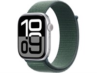 Watch Series 10, 42 мм, Silver, Алюминиевый корпус с Lake Green Sport Loop MWWW3-MXL23