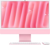 iMac 24 2024, M4 (8c CPU, 8c GPU), RAM 16 ГБ, SSD 512 ГБ, английская раcкладка (KB-US), Pink (Розовый), Part Num, Standard glass 1001010