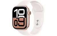 Watch Series 10, 46 мм, Gold, Алюминиевый корпус с Light Blush Sport Band - M/L (160-210мм) MWX23-MXM93-MWWU3