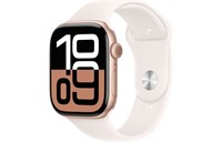 Watch Series 10, 42 мм, Gold, Алюминиевый корпус с Light Blush Sport Band - M/L (150-200мм) MWWY3-MXLP3-MWWJ3