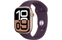 Watch Series 10, 42 мм, Gold, Алюминиевый корпус с Plum Sport Band - M/L (150-200мм) MWWY3-MXLD3