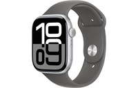 Watch Series 10, 46 мм, Silver, Алюминиевый корпус с Stone Gray Sport Band - S/M (140-190мм) MWX03-MXLX3