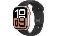 Watch Series 10, 42 мм, Gold, Алюминиевый корпус с Black Sport Band - S/M (130-180мм) MWWY3-MXLJ3