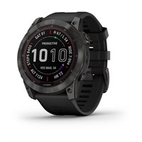 Garmin Fenix 7x Sapphire Solar 51мм Black DLC Titanium, Black Band 15329