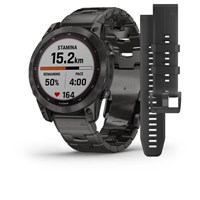 Garmin Fenix 7 Sapphire Solar 47мм Carbon Gray DLC Titanium, Carbon Gray DLC Vented Titanium Band 15332