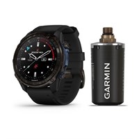 Garmin Descent MK3i 51мм, Titanium Carbon Gray DLC с Black Silicone Band и приемопередатчиком Descent T2 15430