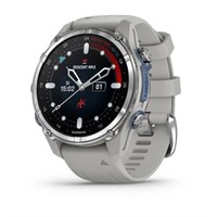 Garmin Descent MK3i 43 мм Stainless Steel с Misty-Gray Silicone Band 15433