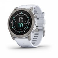 Garmin Epix Pro (Gen 2) Sapphire Edition 51 mm, Titanium White DLC, White Silicone Band 15446