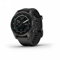 Garmin Epix Pro (Gen 2) Sapphire Edition 42 mm, Titanium Charcoal Gray DLC, Black Silicone Band 15454