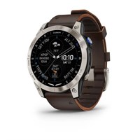 Умные авиационные часы Garmin 47мм D2™ Mach 1 Brown Leather Oxford Band 15465