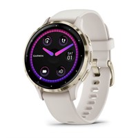 Garmin Venu 3S 41мм Black, Ivory, Golden Bezel 15510