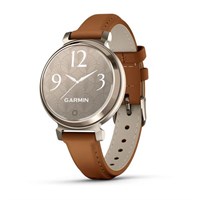 Garmin Lily 2 Classic Cream-Colored, Dark Leather Band 15542