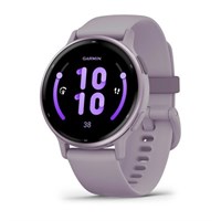 Garmin Vivoactive 5 Orchid, Metal Bezel, Silicone Band 15555