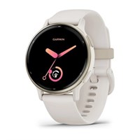 Garmin Vivoactive 5 Ivory Watch, Golden Bezel и Silicone Band 15558