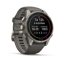 Garmin Fenix 9 Amoled 47mm Titanium Pebble Grey Silicone Band (010-04762-01) 16330