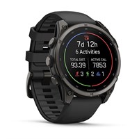 Garmin Fenix 9 Amoled 47mm Carbon Grey DLC Titanium Black Silicone Band (010-04762-11) 16331