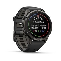 Garmin Fenix 9 Pro Amoled 43mm Carbon Gray DLC Titanium Black/Pebble Grey Silicone Band (010-04335-16) 16335