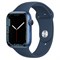 Apple Watch Series 7 45mm, Корпус из алюминия синего цвета • Спортивный ремешок MKN83LL - фото 52680