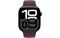 Watch Series 10, 42 мм, Jet Black, Алюминиевый корпус с Plum Sport Band - S/M (130-180мм) MWWX3-MXLC3