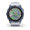 Garmin Fenix 7x Sapphire Solar 51мм Mineral Blue Titanium, Whitestone Silicone Band 15328